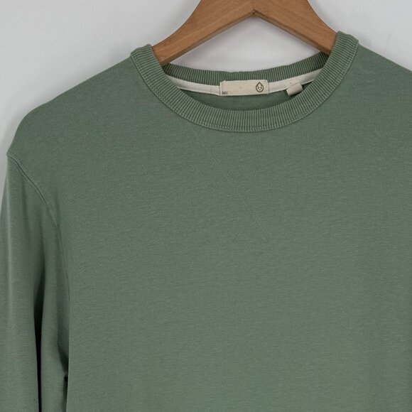 Tasc Performance Varsity French Terry Sweatshirt in Sage Green | Men's Medium - Picture 6 of 7